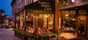 Seasonal outdoor dining at Tupelo Honey Cafe