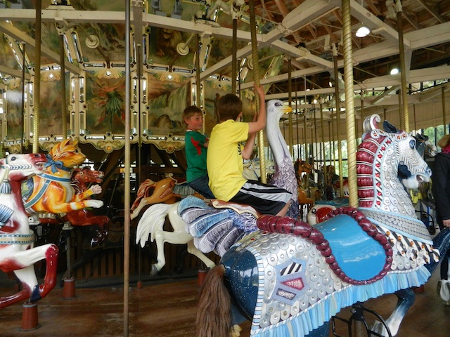 carousel at children's playground