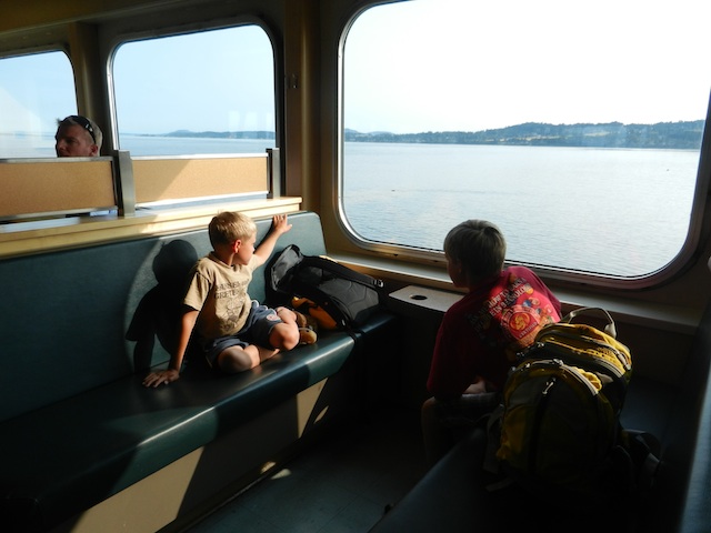 using BC ferries and Washington state ferries