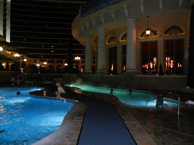Lower Pool at night