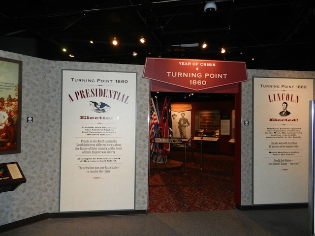 Turning Point of Civil War exhibit