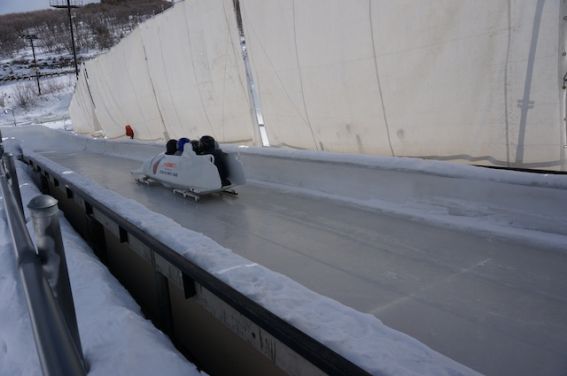 bobsled ride at Utah Olympic Park