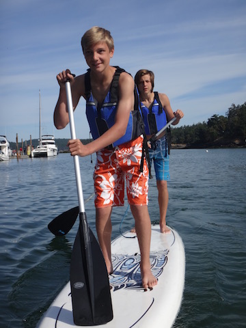 paddle-board