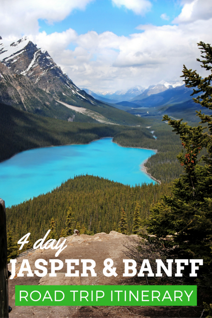 4 day Jasper and Banff Road Trip Itinerary