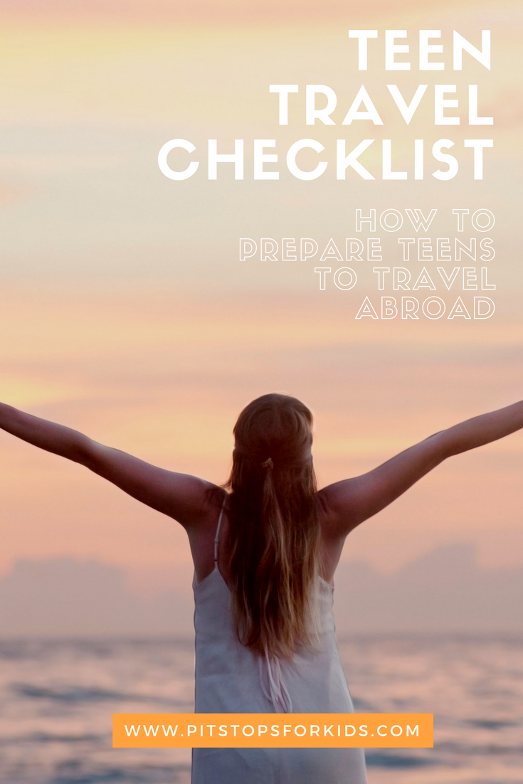 teen travel checklist