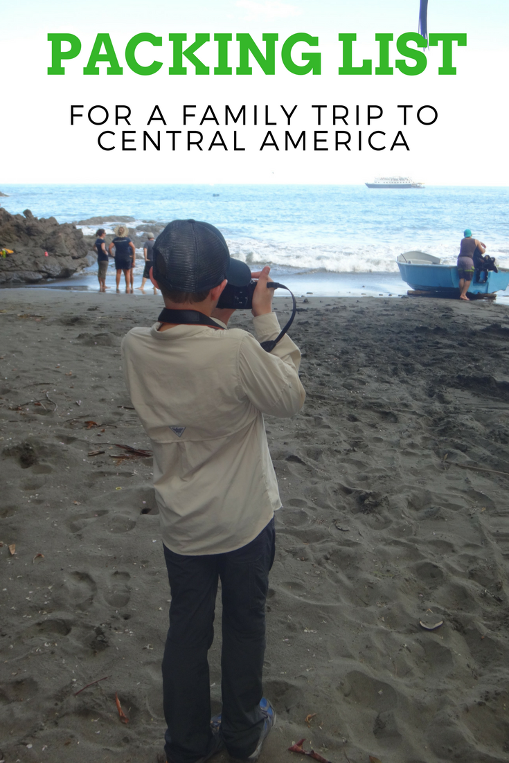 central america packing list
