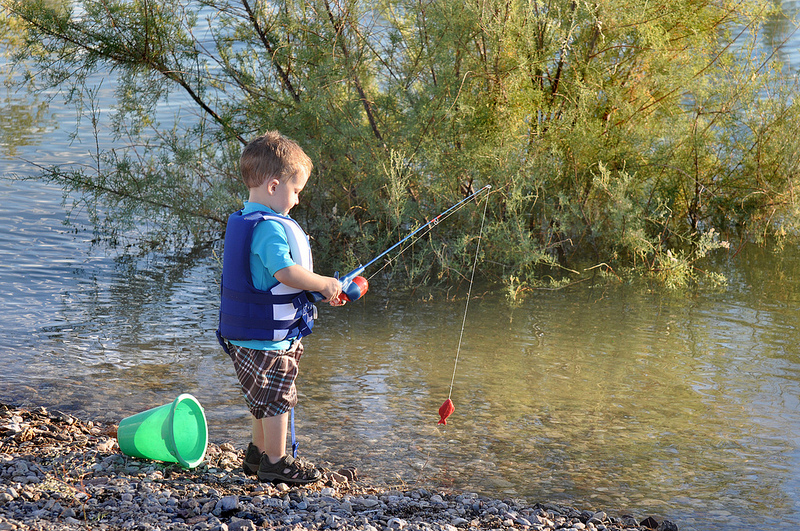 how to teach kids the joy of fishing